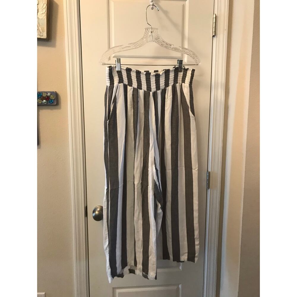 French Laundry White and Gray Women’s Pants Large